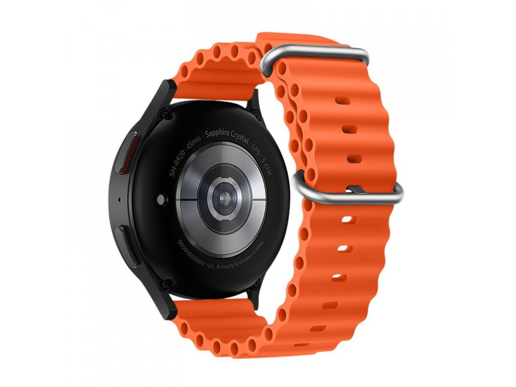 Řemínek FORCELL F-DESIGN FS01 pro Samsung Watch 20 mm - oranžový