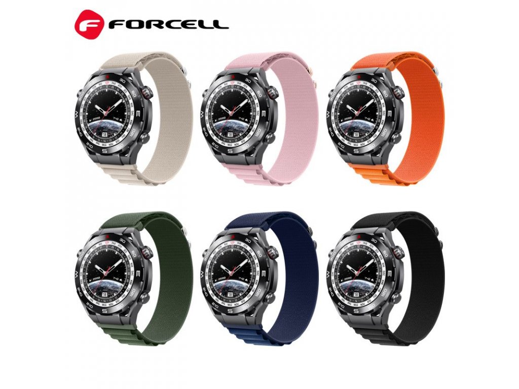 Řemínek FORCELL F-DESIGN FS05 pro Samsung Watch 20 mm - oranžový