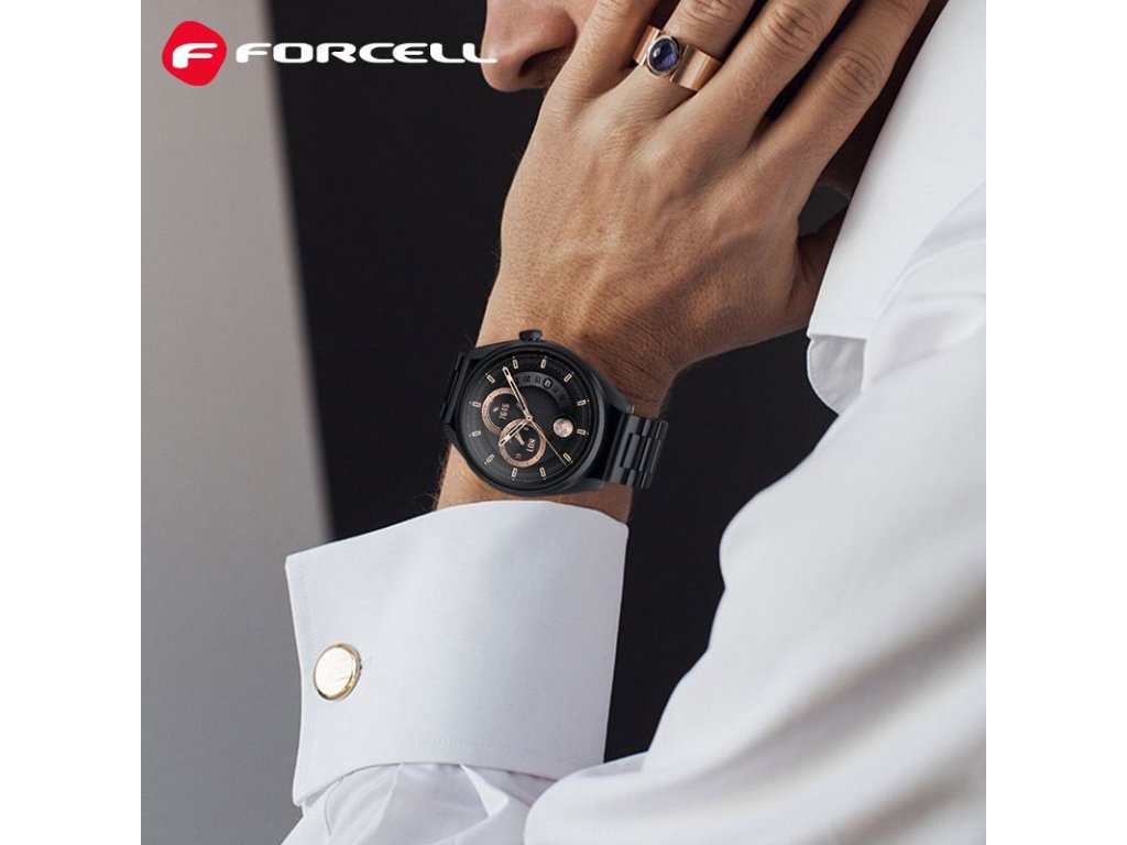 Řemínek FORCELL F-DESIGN FS06 pro Samsung Watch 20 mm - černý