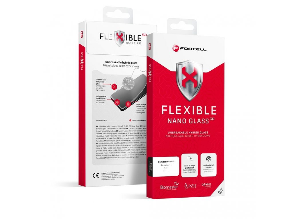 Forcell Flexible Nano Glass 5D for iPhone 15 black