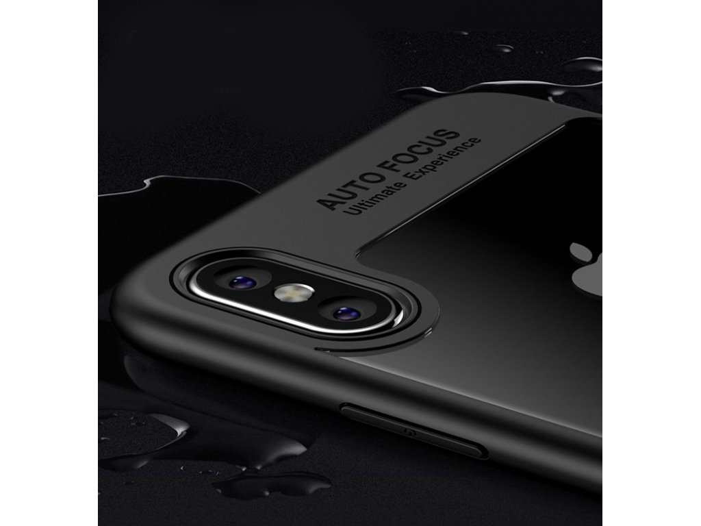 Frame elastické gelové pouzdro s rámem iPhone X bílé