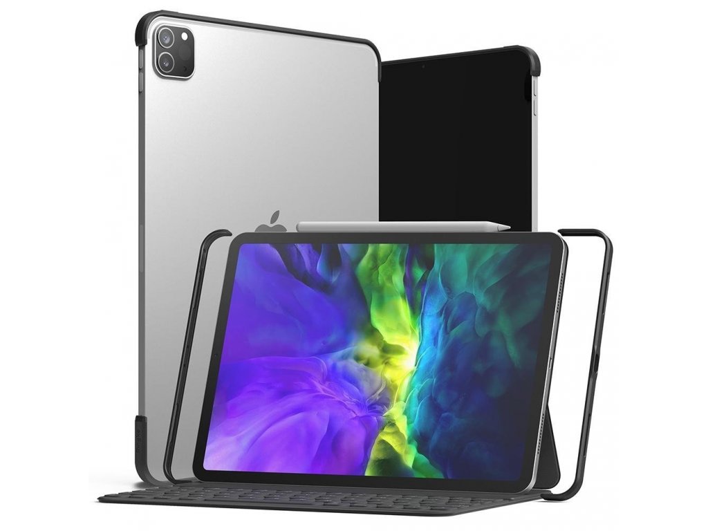 Frame Shield samolepicí ochranné pouzdro s bočním rámečkem pro iPad Pro 11'' 2020 / iPad Pro 11'' 2018 černé (vhodné pro Apple Pencil) (ACFS0001)