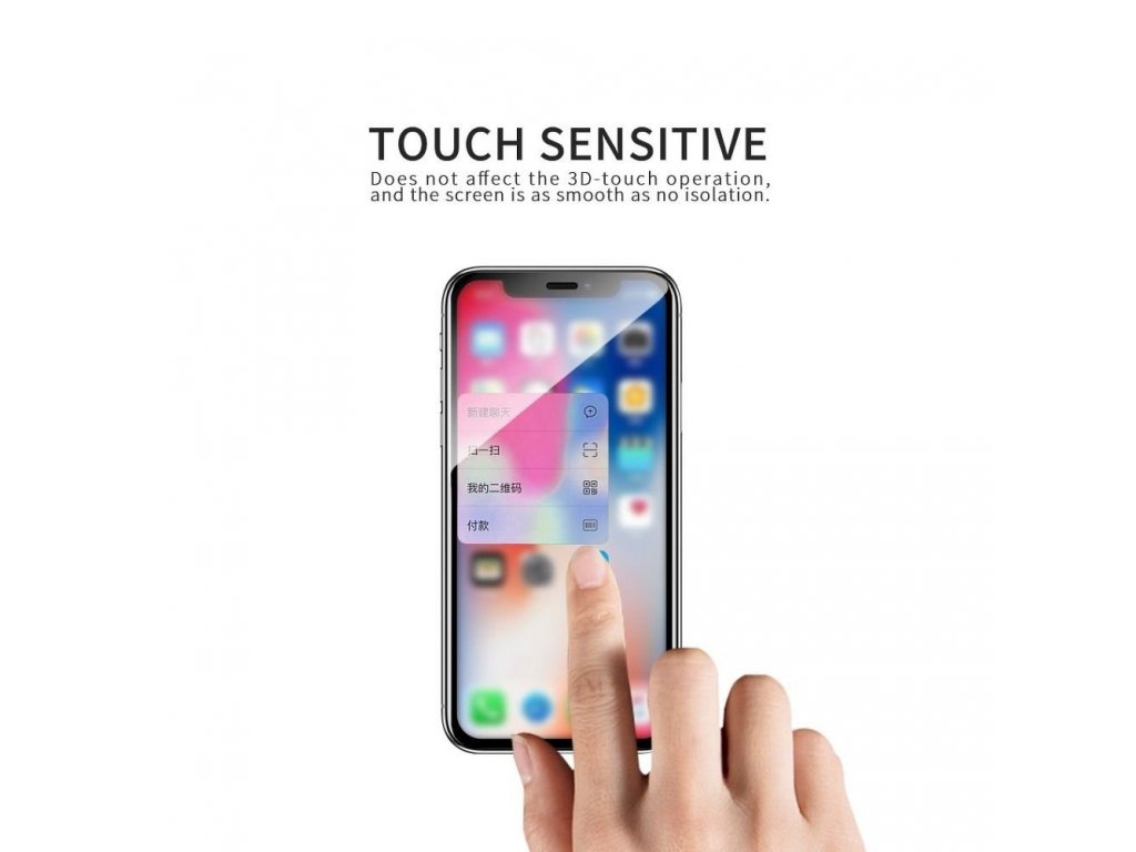 Full Cover Extra silné křišťálově čiré tvrzené sklo pro iPhone 11 (celopolep), černé