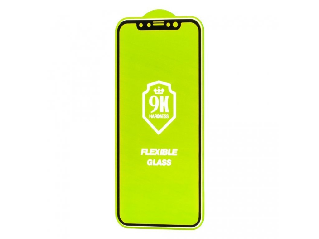 Full Cover Flexi Nano skleněná fólie s rámem iPhone 11 Pro Max / iPhone XS Max černá