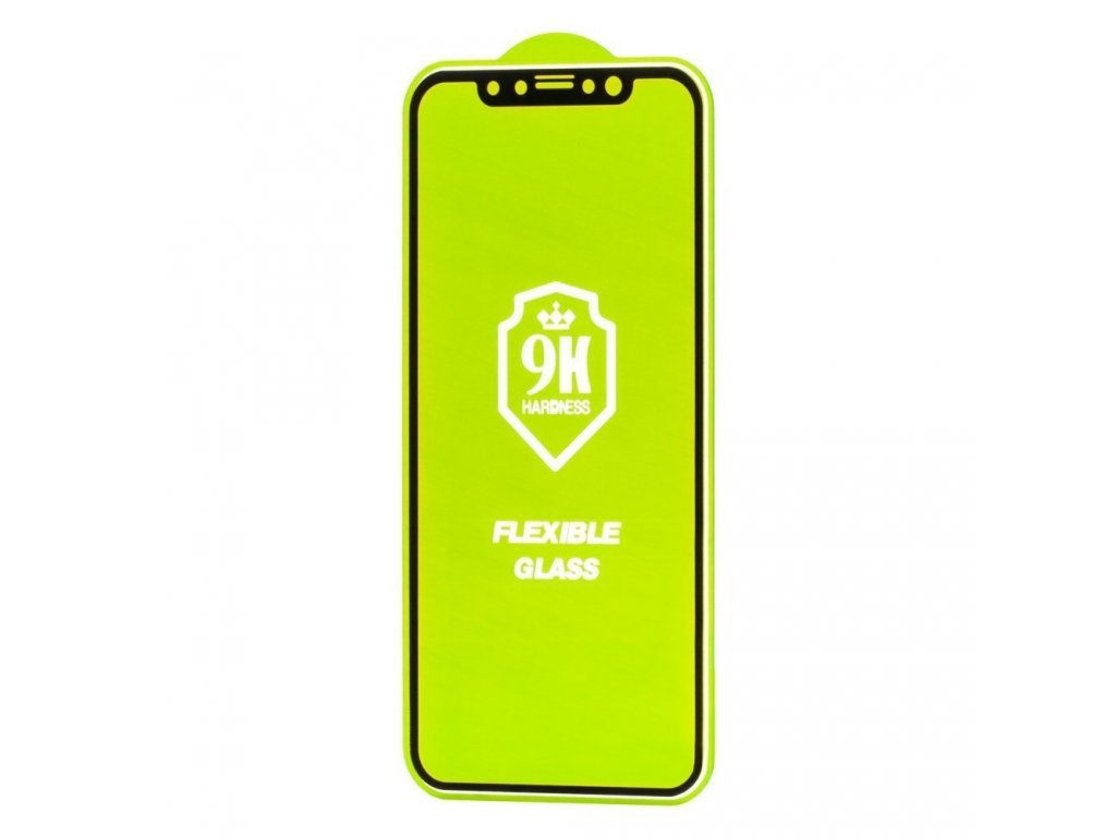 Full Cover Flexi Nano skleněná fólie s rámem Xiaomi Redmi 10X 4G / Xiaomi Redmi Note 9 černá