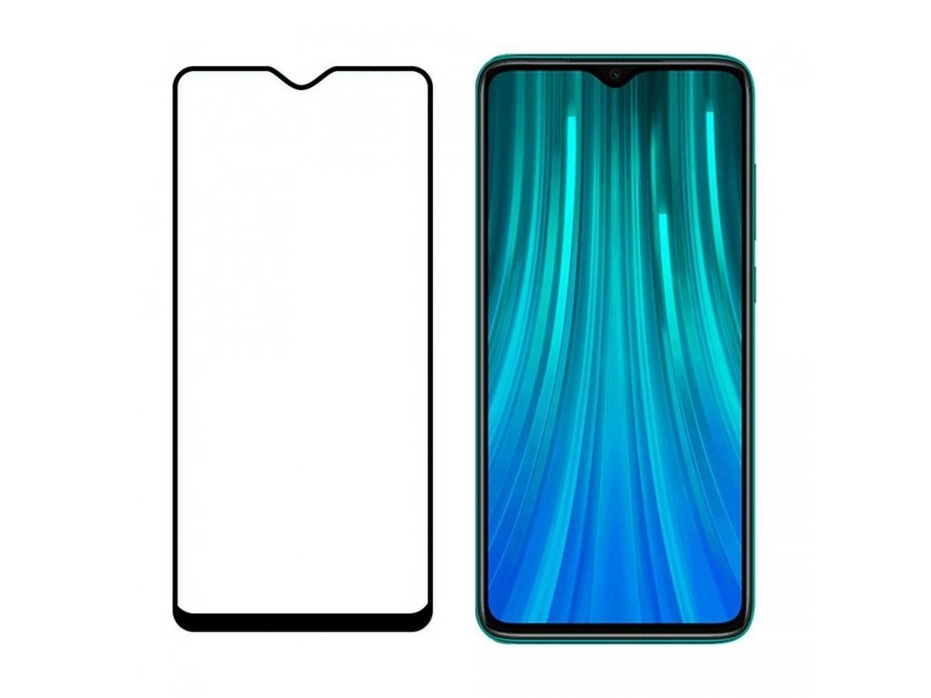 Full Cover Flexi Nano skleněná fólie s rámem Xiaomi Redmi Note 8 Pro černé