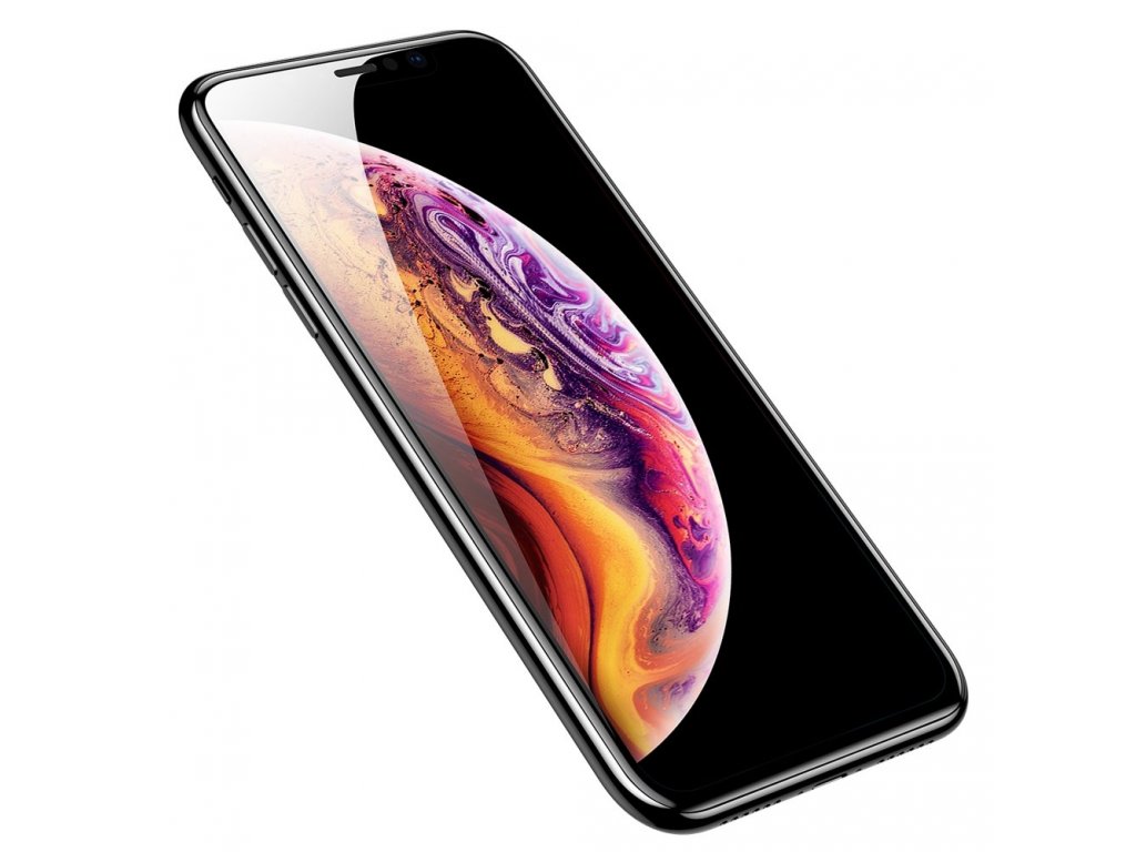 Full Coverage tvrzené sklo 3D na celý displej iPhone XS Max černé (SGAPIPH65-KC01)