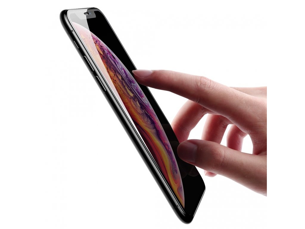 Full Coverage tvrzené sklo 3D na celý displej iPhone XS Max černé (SGAPIPH65-KC01)