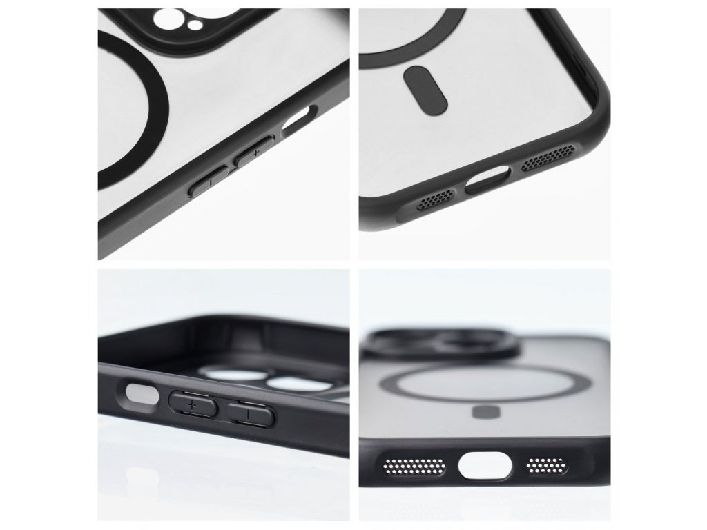 Full Matte Mag Cover case compatible with MagSafe for IPHONE 14 PRO black