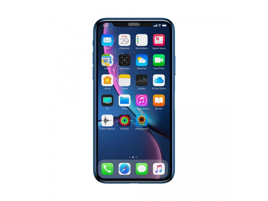 Full-screen tvrzené sklo 3D na celý displej s krytem na reproduktor Apple iPhone XR černé (SGAPIPH61-WA01)