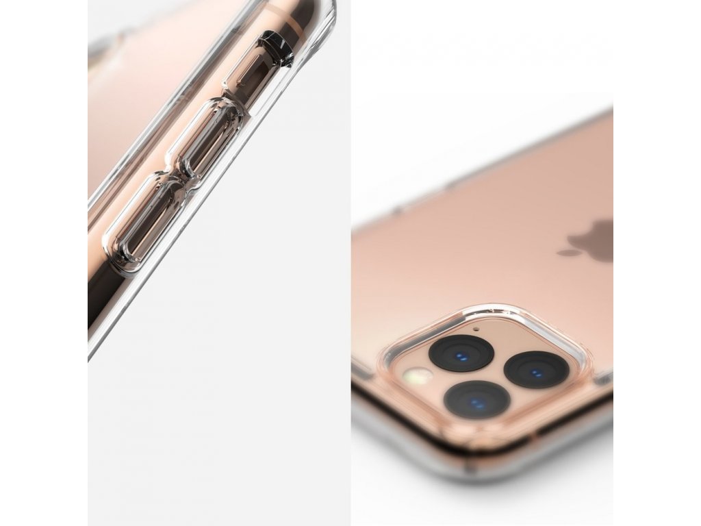 Fusion pouzdro s gelovým rámem iPhone 11 Pro Max průsvitné (FSAP0042)