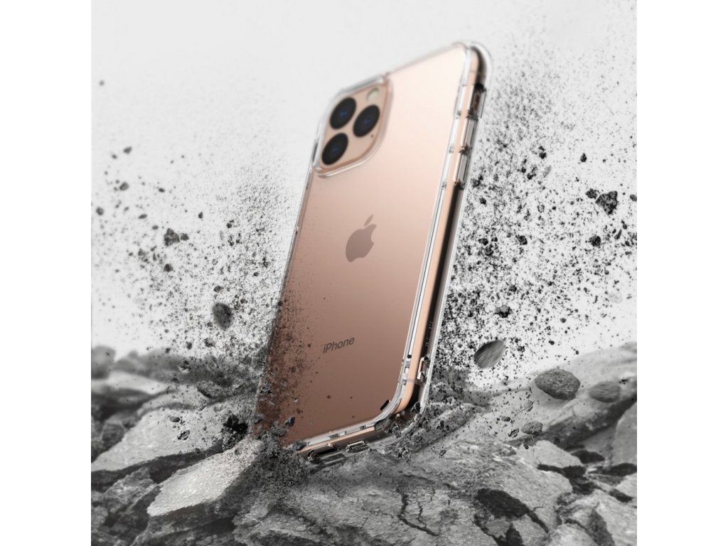 Fusion pouzdro s gelovým rámem iPhone 11 Pro Max průsvitné (FSAP0042)