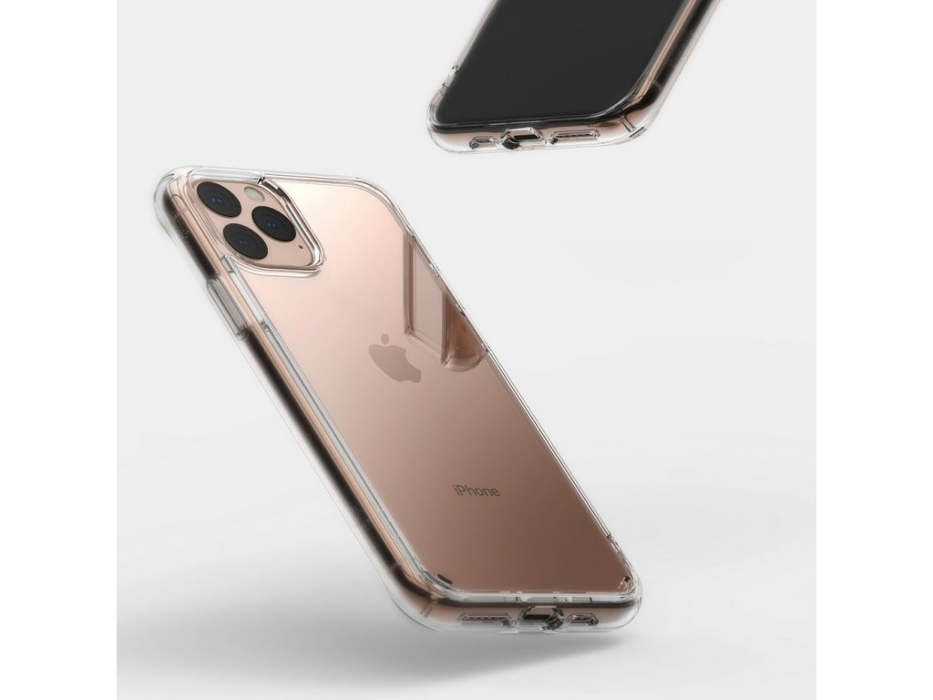 Fusion pouzdro s gelovým rámem iPhone 11 Pro Max průsvitné (FSAP0042)