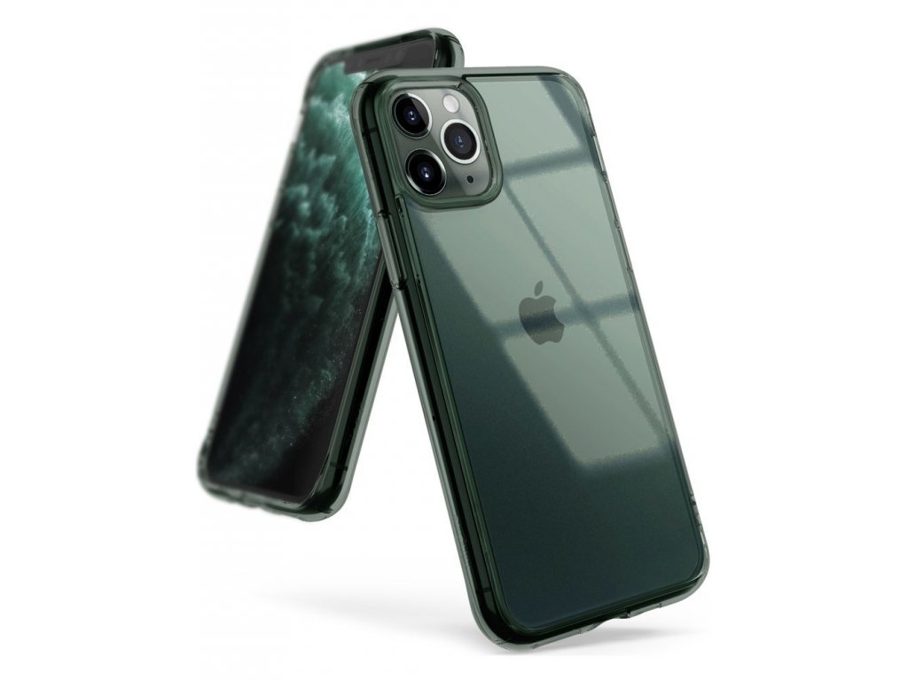 Fusion pouzdro s gelovým rámem iPhone 11 Pro Max zelené (FSAP0049)