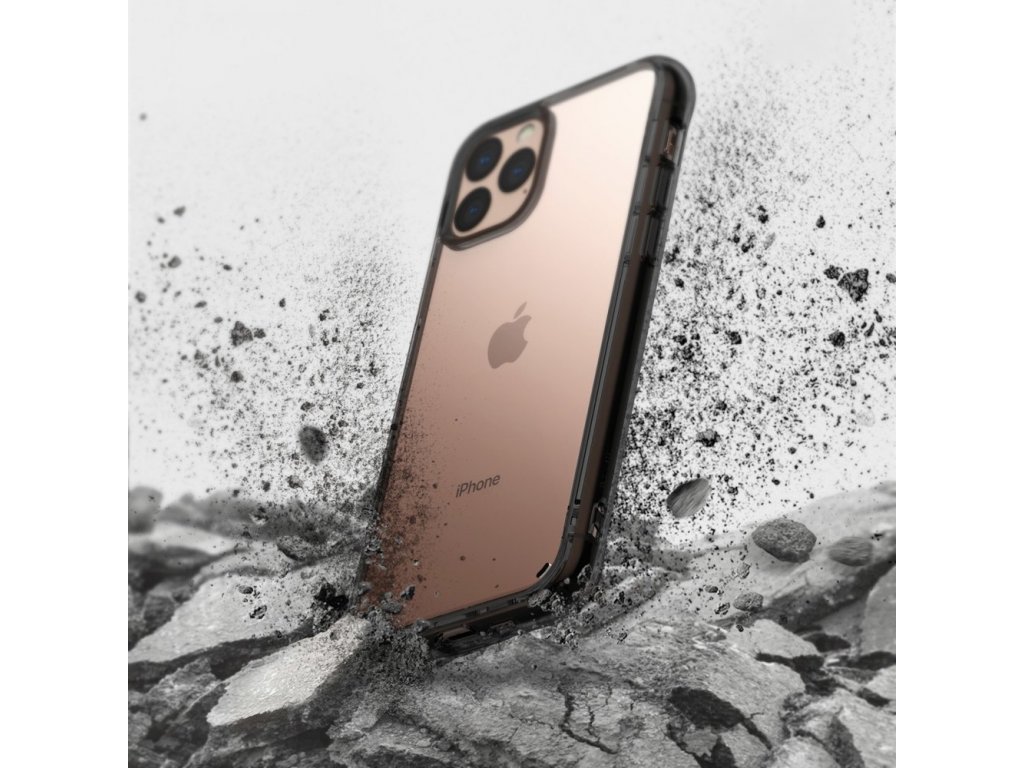 Fusion pouzdro s gelovým rámem iPhone 11 Pro šedé (FSAP0039)