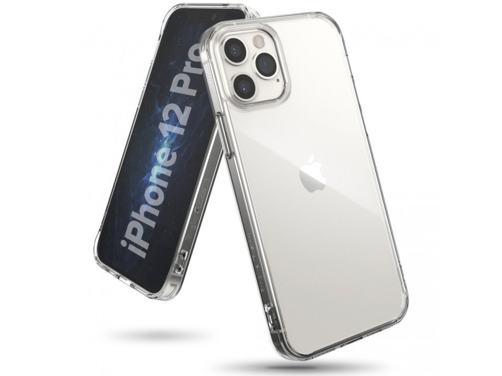 Fusion pouzdro s gelovým rámem iPhone 12 Pro / iPhone 12 průsvitné (FSAP0054)