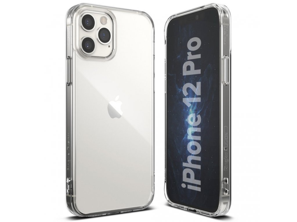 Fusion pouzdro s gelovým rámem iPhone 12 Pro / iPhone 12 průsvitné (FSAP0054)