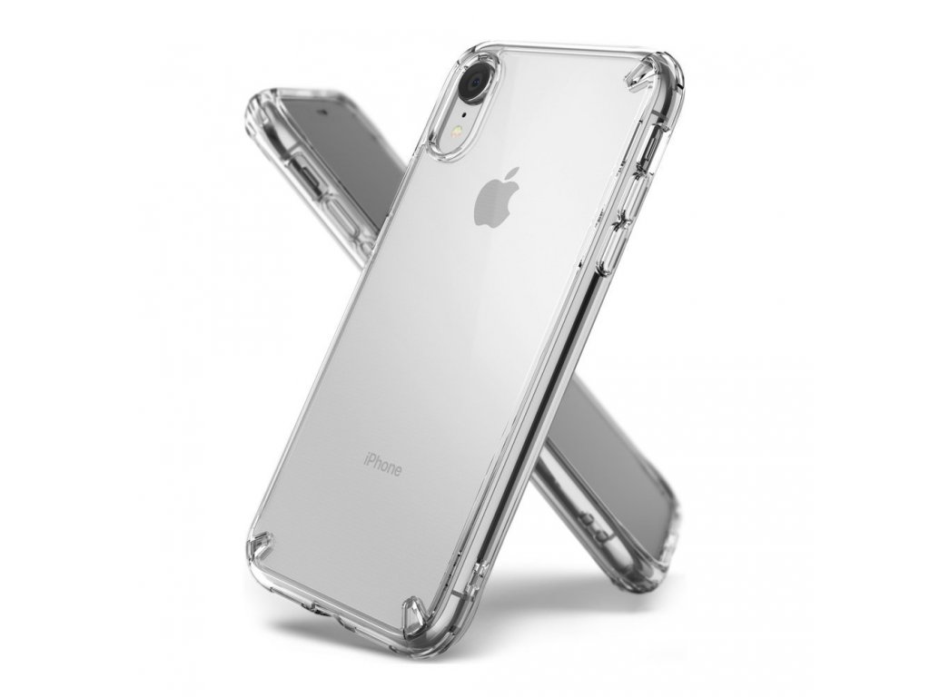 Fusion pouzdro s gelovým rámem iPhone XR průsvitné (FSAP0033-RPKG)