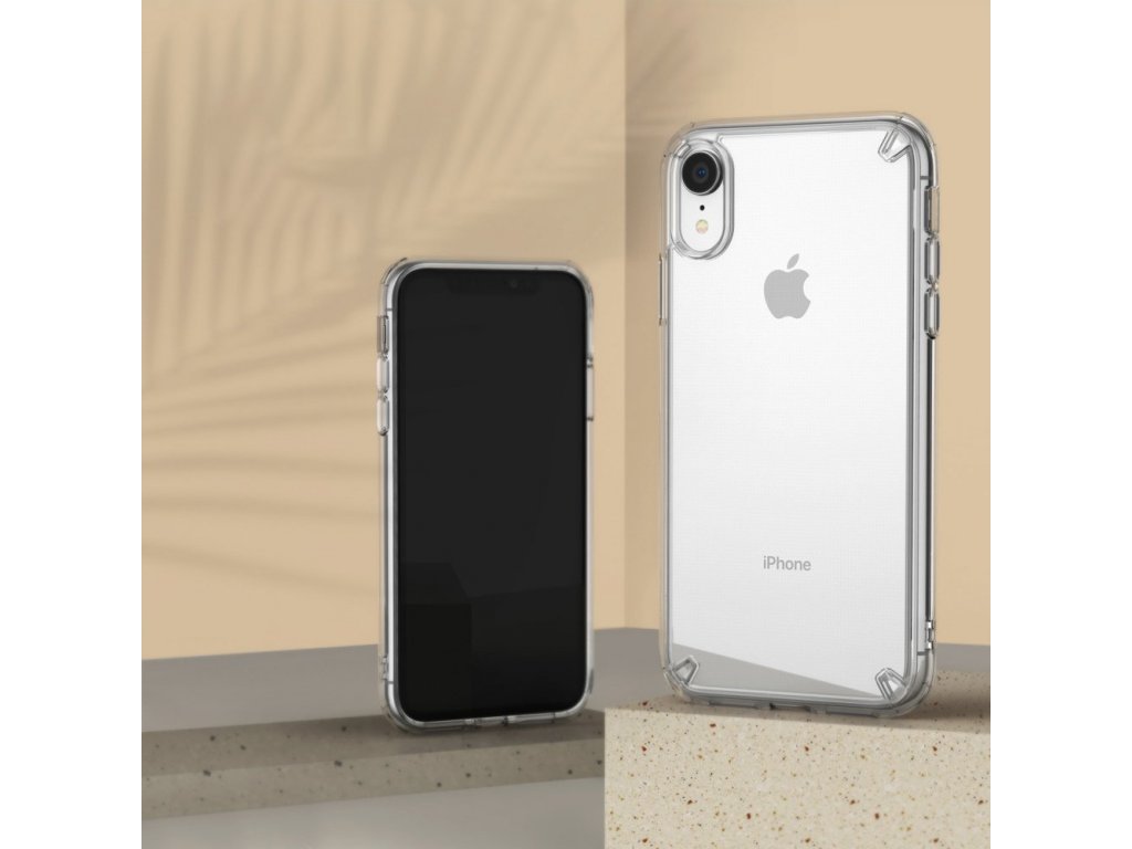 Fusion pouzdro s gelovým rámem iPhone XR průsvitné (FSAP0033-RPKG)