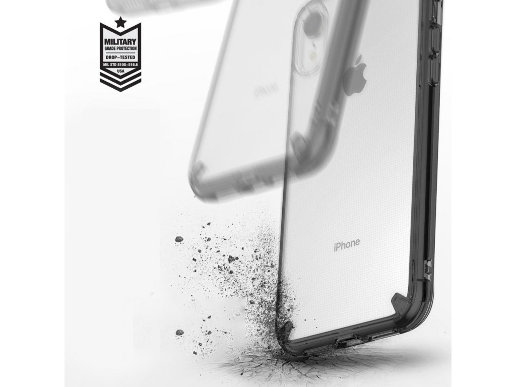 Fusion pouzdro s gelovým rámem iPhone XR průsvitné (FSAP0033-RPKG)