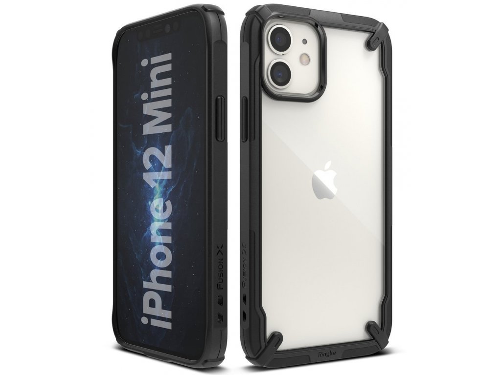 Fusion X pancéřové pouzdro s rámem iPhone 12 mini černé (FUAP0023)