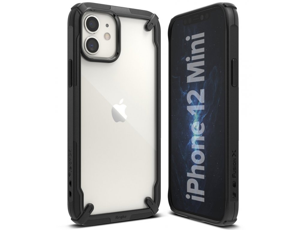 Fusion X pancéřové pouzdro s rámem iPhone 12 mini černé (FUAP0023)