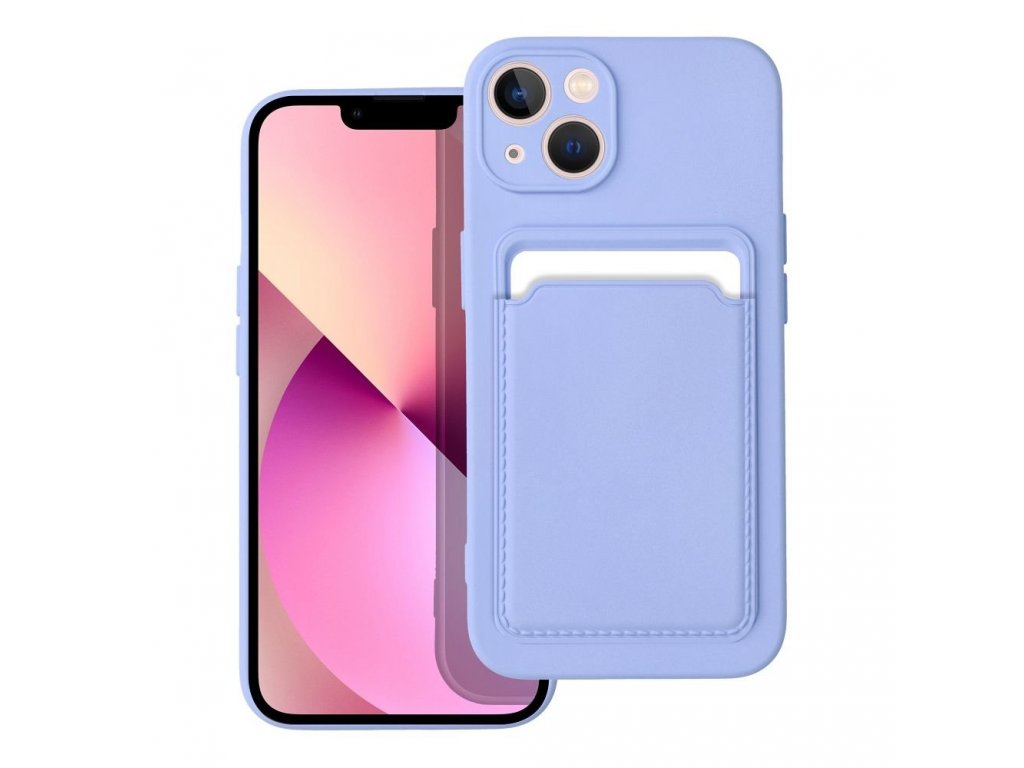 Pouzdro Forcell CARD CASE pro iPHONE 14 ( 6.1 ) - fialové barvy