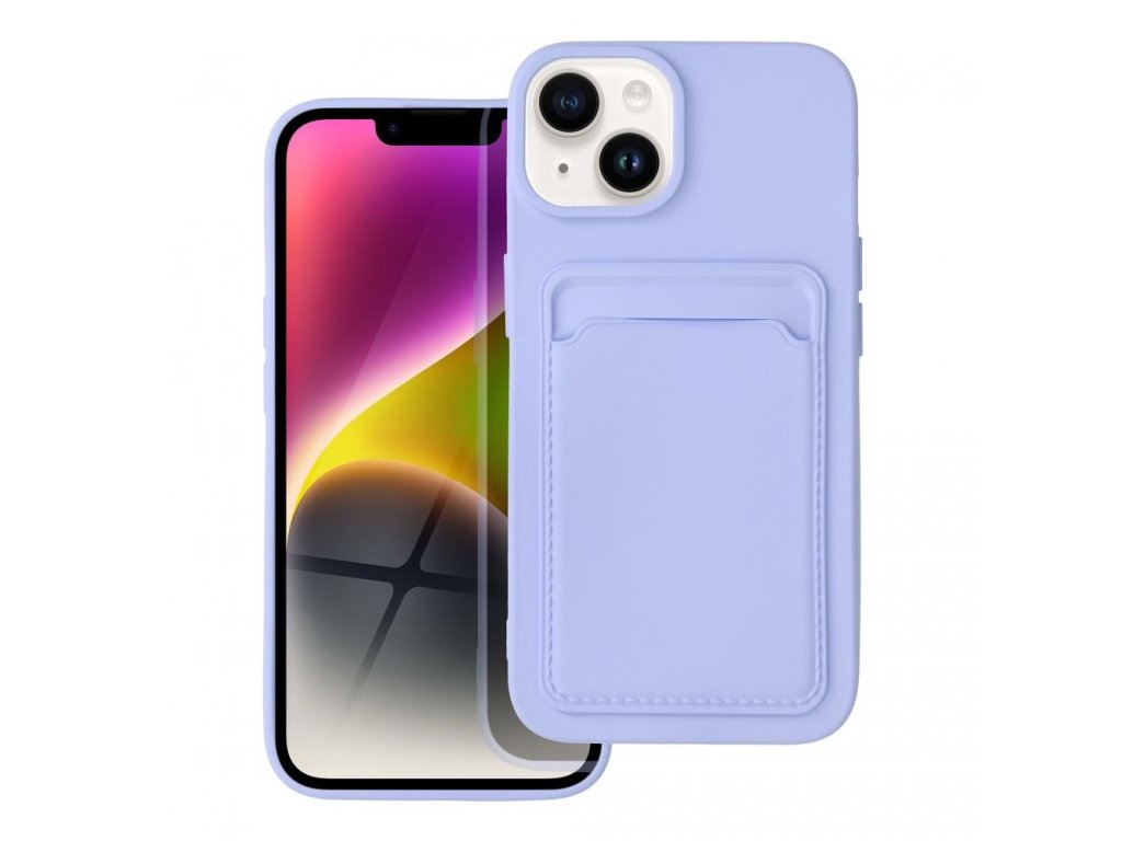 Pouzdro Forcell CARD CASE pro iPHONE 14 ( 6.1 ) - fialové barvy