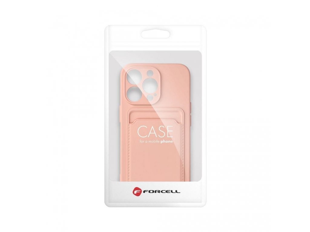 Pouzdro Forcell CARD CASE pro iPHONE 14 ( 6.1 ) - růžové