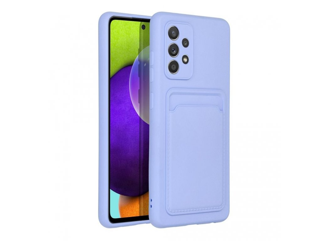 Pouzdro Forcell CARD CASE pro SAMSUNG A52 5G / A52 LTE ( 4G ) / A52S - fialové