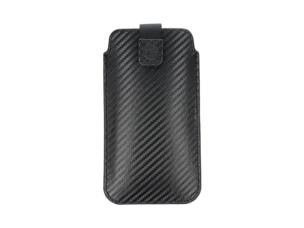 Univerzální pouzdro Forcell POCKET Carbon - model 17 - pro SAMSUNG A02s / A03s / A12 / A21s / A32 5G / A42 5G / A72 5G / M12 XIAOMI Redmi 9A / 9AT / 9c / Note 10 PRO / Mi11 OPPO A52 / A72 / A92 REALME 7i VIVO Y52 5G / Y72 5G