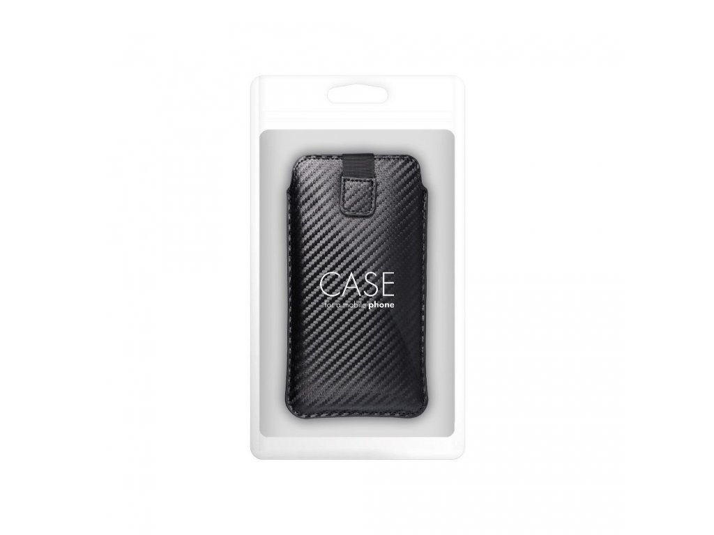 Univerzální pouzdro Forcell POCKET Carbon - model 17 - pro SAMSUNG A02s / A03s / A12 / A21s / A32 5G / A42 5G / A72 5G / M12 XIAOMI Redmi 9A / 9AT / 9c / Note 10 PRO / Mi11 OPPO A52 / A72 / A92 REALME 7i VIVO Y52 5G / Y72 5G