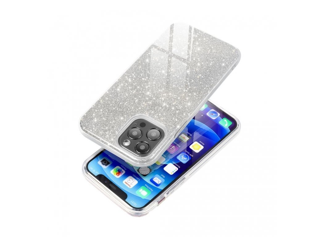 Pouzdro Forcell SHINING pro IPHONE 14 ( 6.1 ) stříbrné