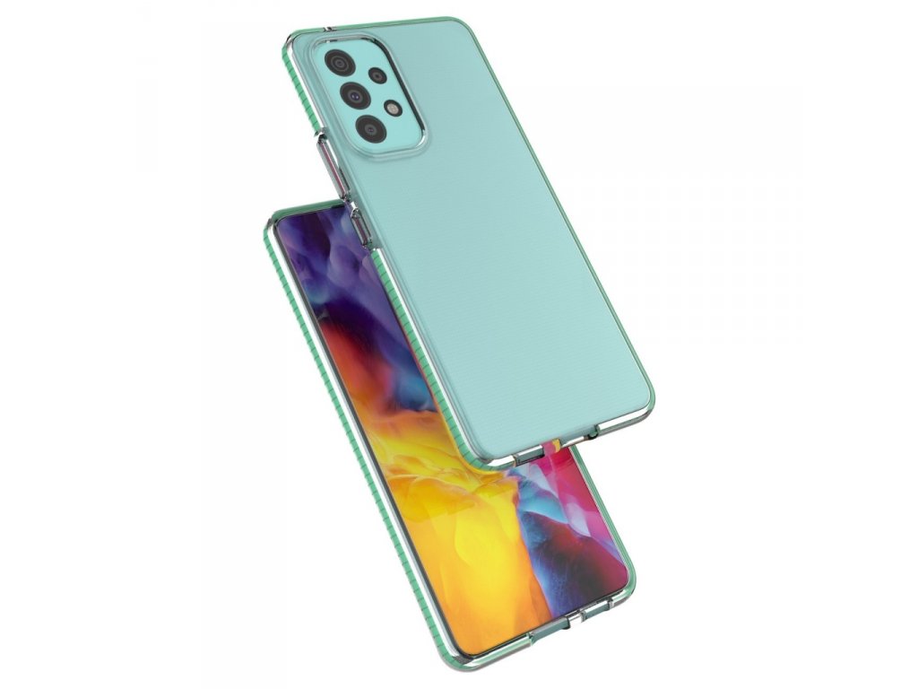 Gelové pouzdro Spring Case s barevným rámečkem pro Samsung Galaxy A53 5G černé