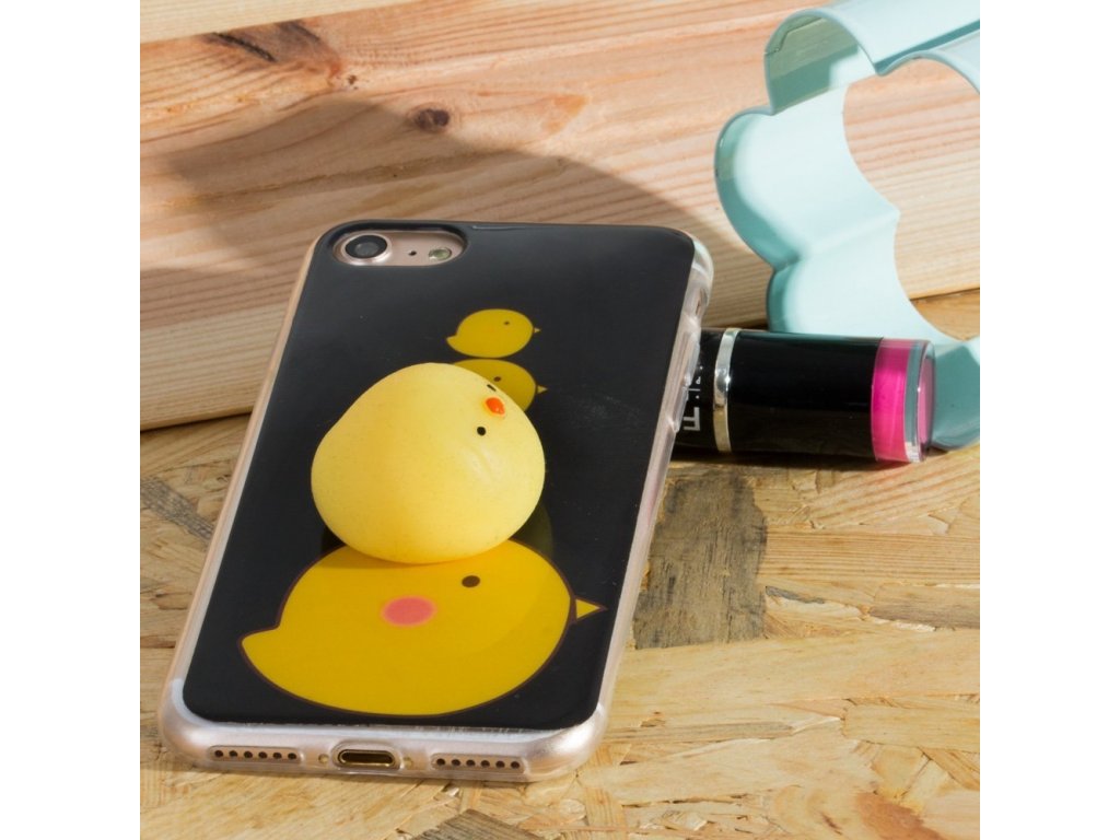 Gelové pouzdro Squishy animal gumová hračka 4D Samsung Galaxy S9 G960 kuře