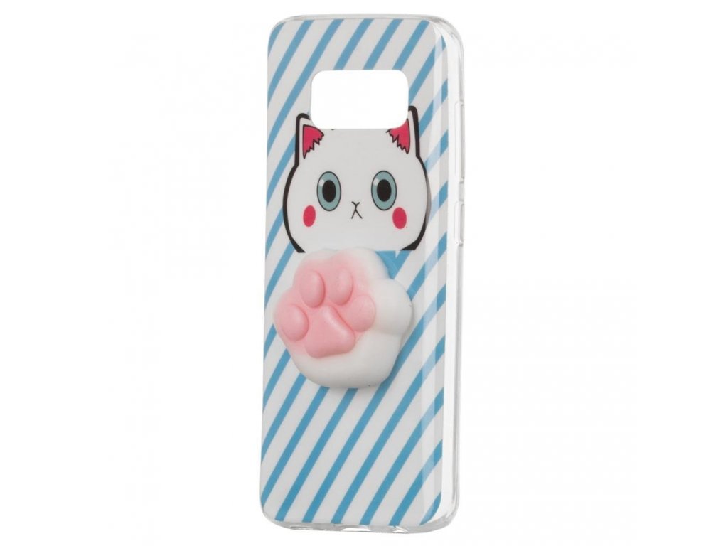 Gelové pouzdro Squishy animal gumová hračka 4D Samsung Galaxy S9 G960 ťapka