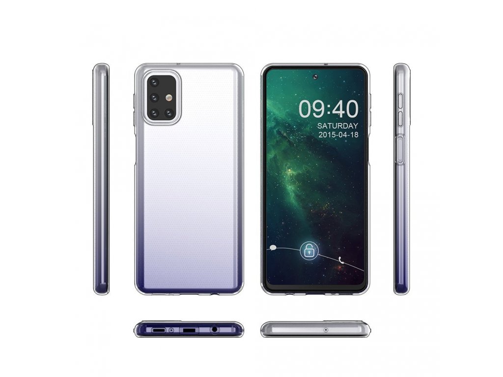 Gelové pouzdro Ultra Clear 0.5mm Samsung Galaxy M31s průsvitné