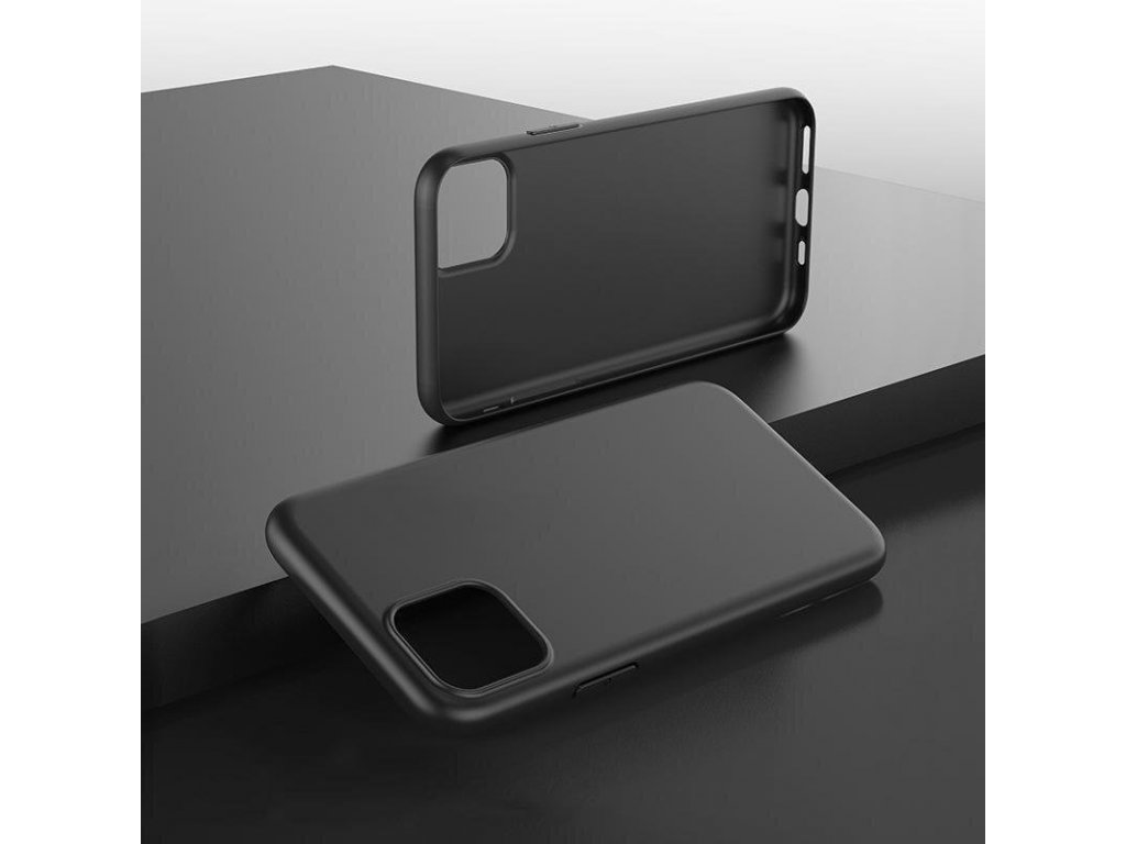 Gelový elastický zadní kryt Soft Case pro iPhone 11 černý