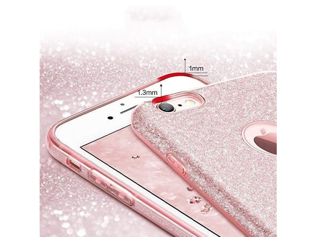 Glitter Case lesklé pouzdro s brokátem iPhone SE / 5S / 5 černé