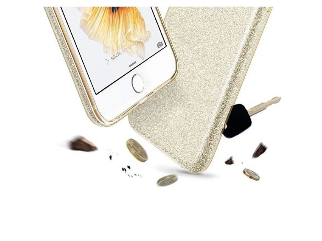 Glitter Case lesklé pouzdro s brokátem iPhone SE / 5S / 5 černé