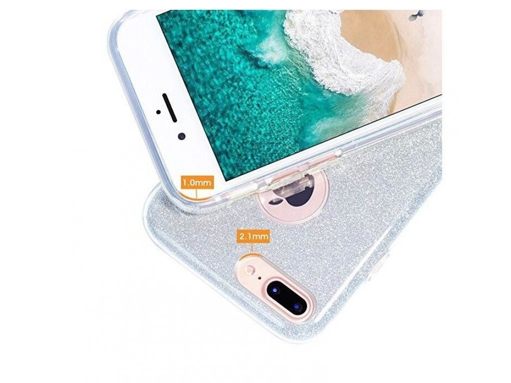 Glitter Case lesklé pouzdro s brokátem iPhone SE / 5S / 5 černé