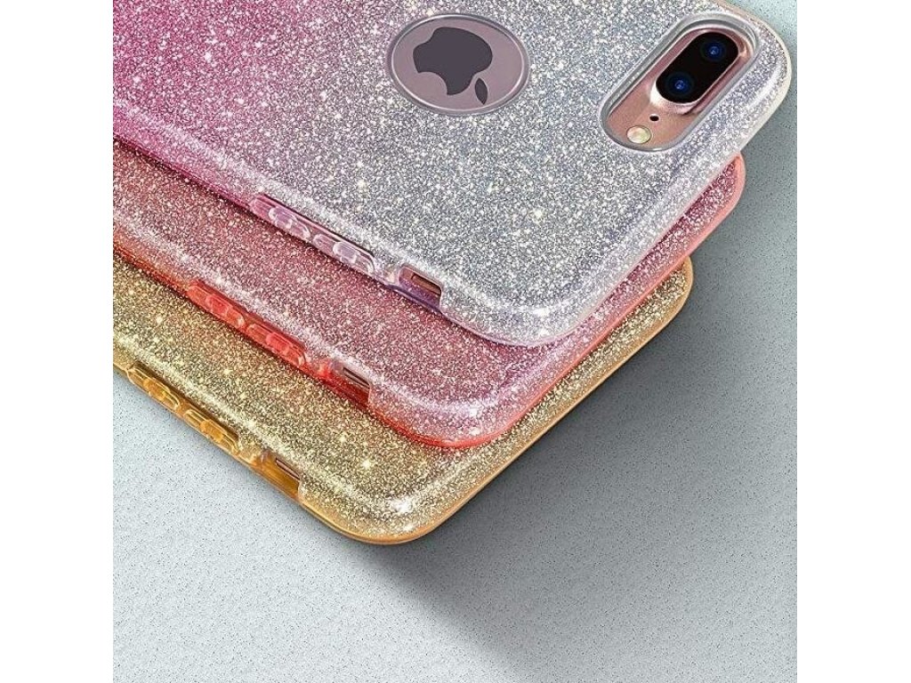 Glitter Case lesklé pouzdro s brokátem iPhone SE / 5S / 5 černé