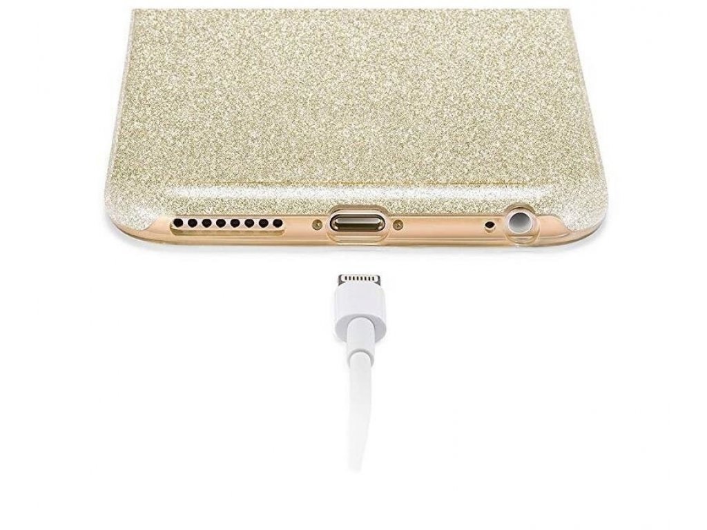 Glitter Case lesklé pouzdro s brokátem iPhone XS / X černé