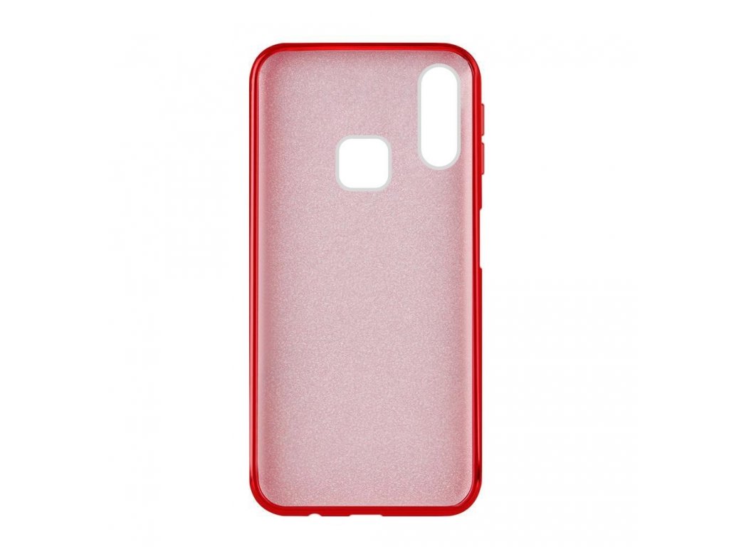 Glitter Case lesklé pouzdro s brokátem Samsung Galaxy A40 červené