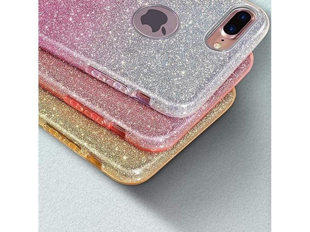 Glitter Case lesklé pouzdro s brokátem Samsung Galaxy A40 červené