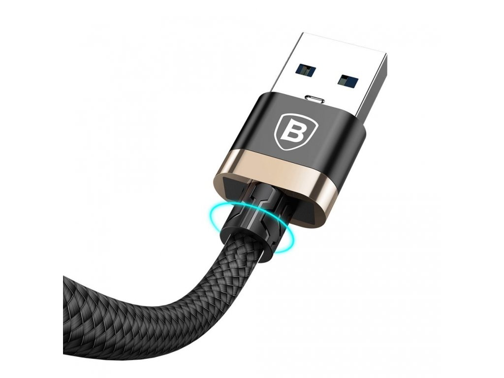 Golden Belt odolný pletený kabel USB 3.0 USB Type-C 3A zlatý