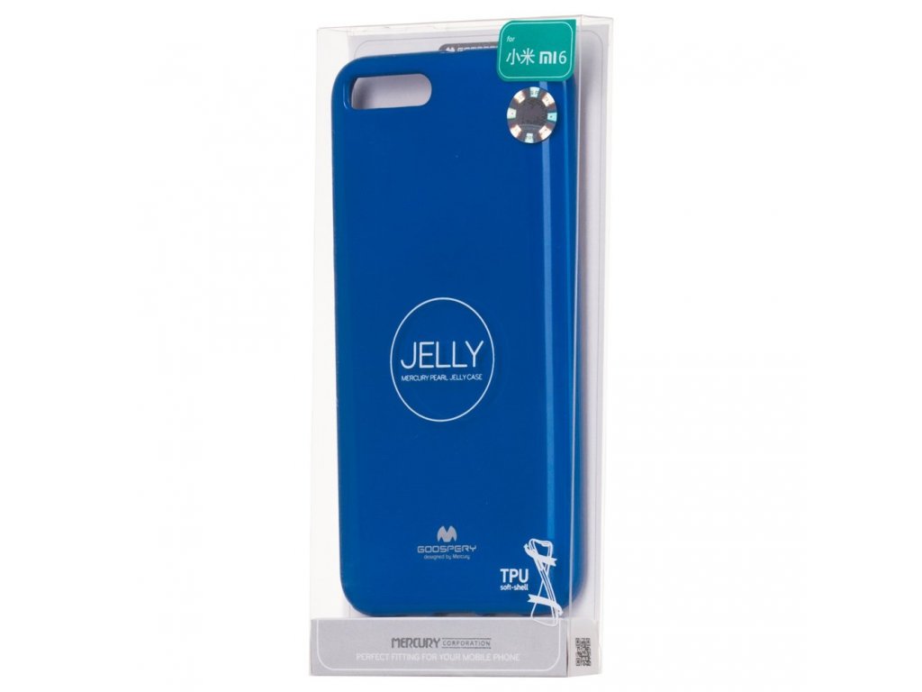 Goospery Jelly Case gelové pouzdro Xiaomi Mi6 tmavě modré
