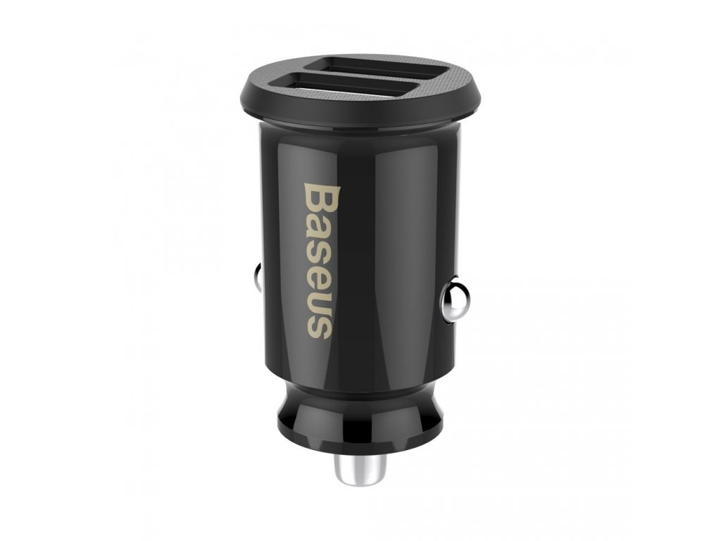 Grain Car Charger mini nabíječka do auta 2x USB 3.1A černá (CCALL-ML01)