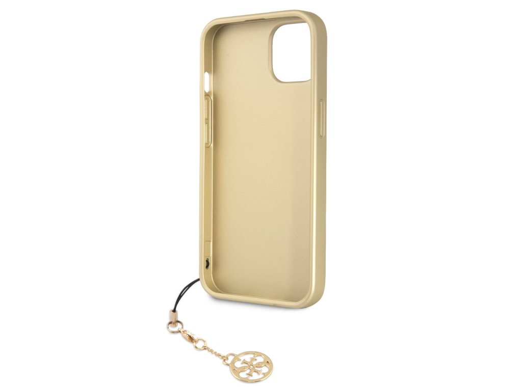 Zadní Kryt Guess 4G Charms pro iPhone 13 - hnědý