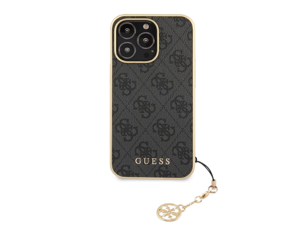 Zadní Kryt Guess 4G Charms pro iPhone 13 Pro Max - šedý